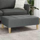 vidaXL Ottoman 77x55x31 cm fabric dark grey