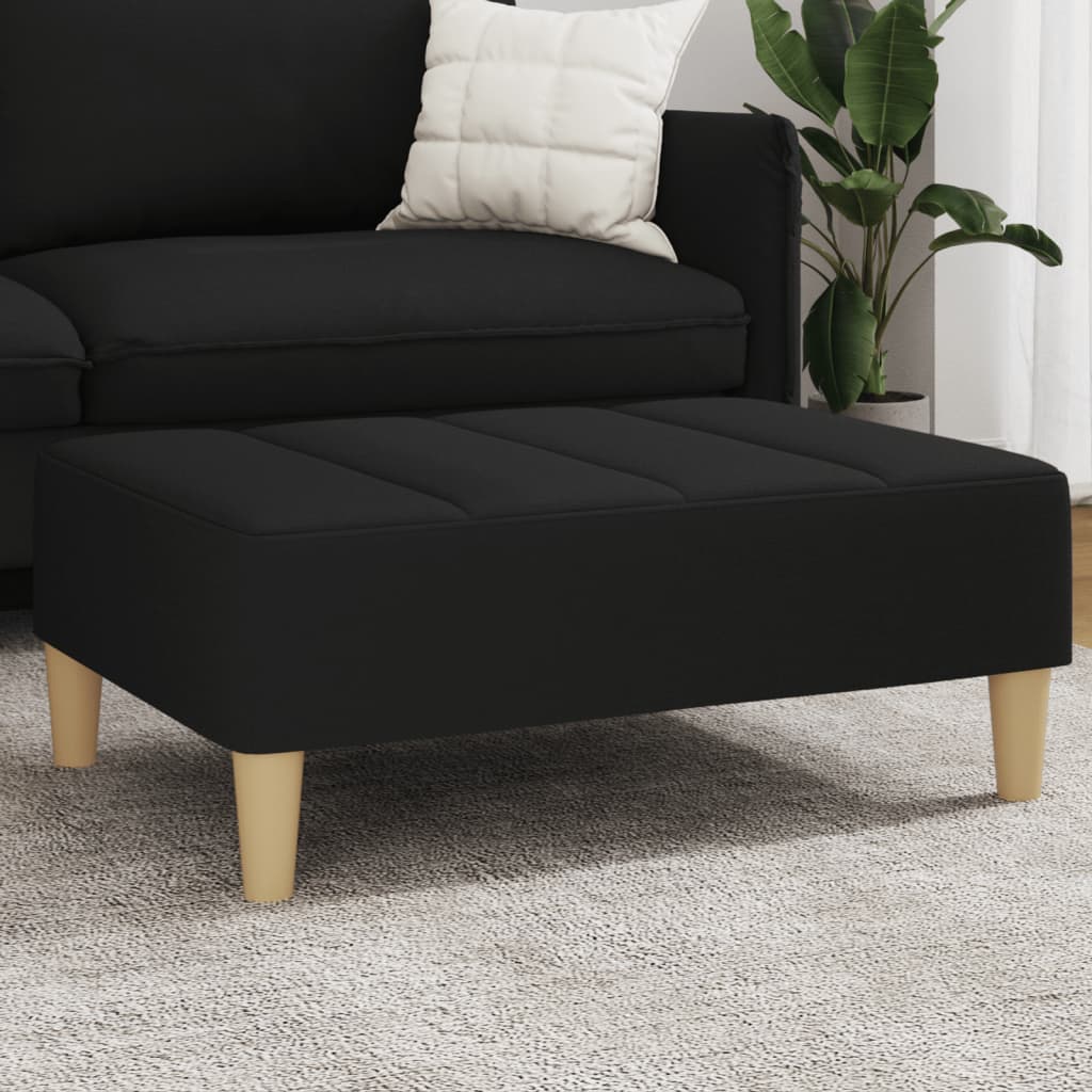 vidaXL Ottoman 77x55x31 cm fabric dark grey