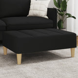 vidaXL Ottoman 77x55x31 cm fabric dark grey