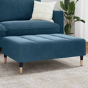 vidaXL Footstool 77x55x31 cm velvet blue