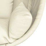 vidaXL Hangende Egg Chair met standaard antraciet stof en staal