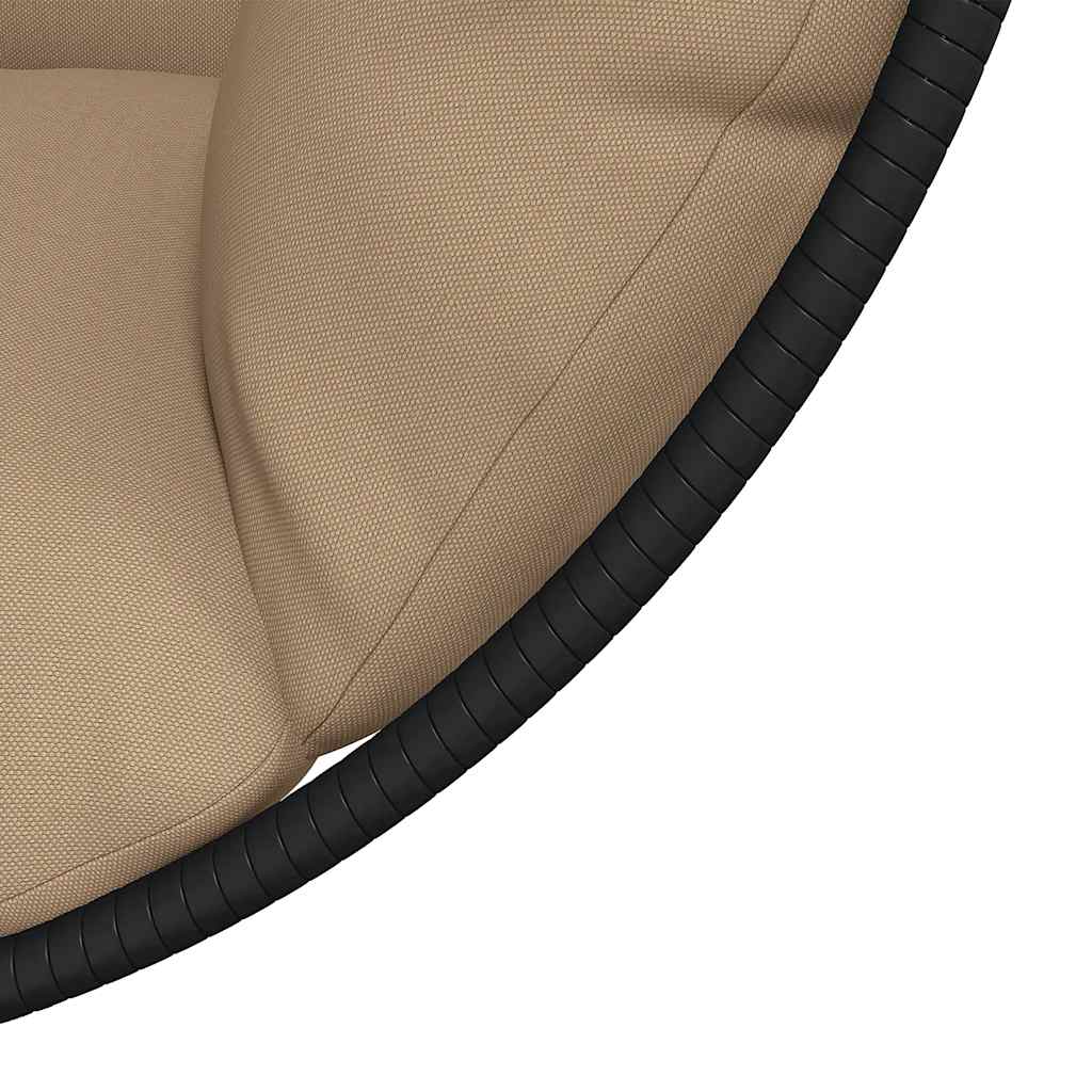 vidaXL Hanging Chair with Stand Rattan and Steel Anthracite