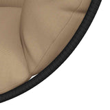 vidaXL Hanging Chair with Stand Rattan and Steel Anthracite