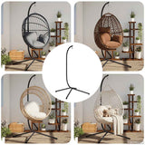 vidaXL Hangende Egg Chair standaard zonder mand antraciet staal