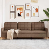 vidaXL Fauteuil 60 cm stof lichtgrijs