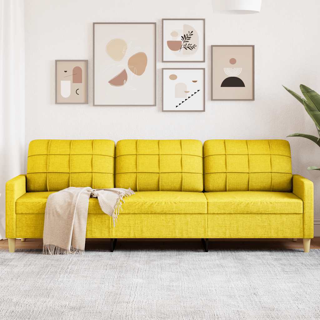 vidaXL Fauteuil 60 cm stof lichtgrijs