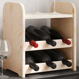 vidaXL Wijnrek 33x25x37 cm massief grenenhout