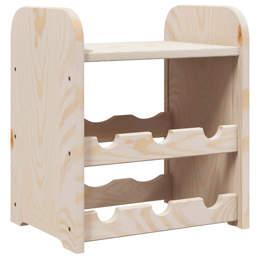 vidaXL Wijnrek 33x25x37 cm massief grenenhout