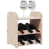 vidaXL Wijnrek 33x25x37 cm massief grenenhout