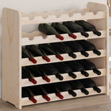 vidaXL Wijnrek 33x25x37 cm massief grenenhout