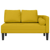 vidaXL Chaise longue met kussens fluweel blauw