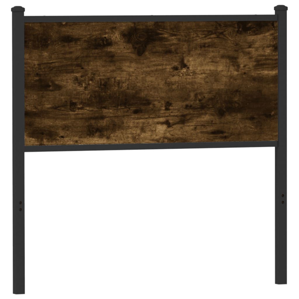 vidaXL Replacement Headboard 75 cm Engineered Wood and Steel Smoked Oak