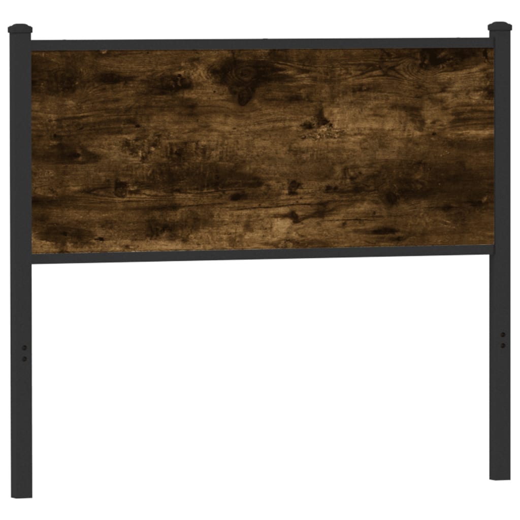 vidaXL Replacement Headboard 75 cm Engineered Wood and Steel Smoked Oak