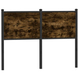 vidaXL Replacement Headboard 75 cm Engineered Wood and Steel Smoked Oak