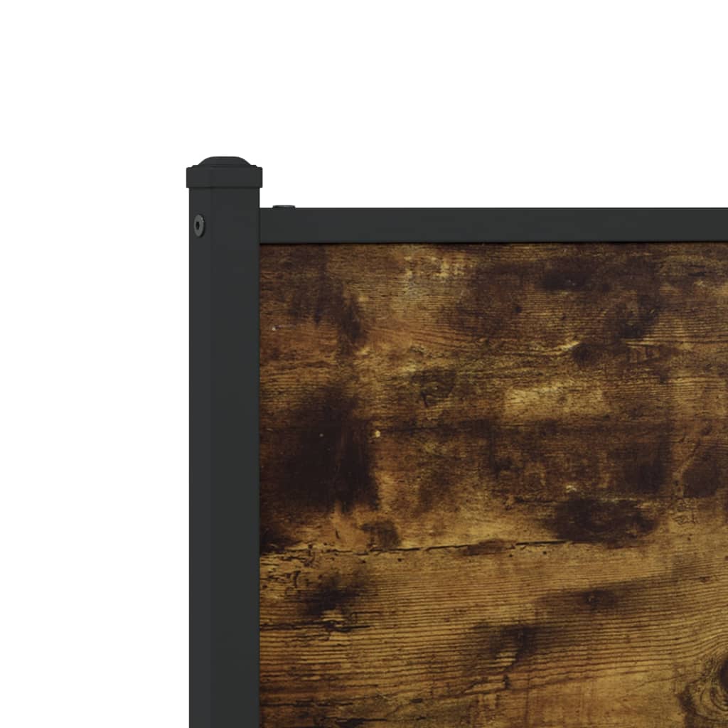 vidaXL Replacement Headboard 75 cm Engineered Wood and Steel Smoked Oak
