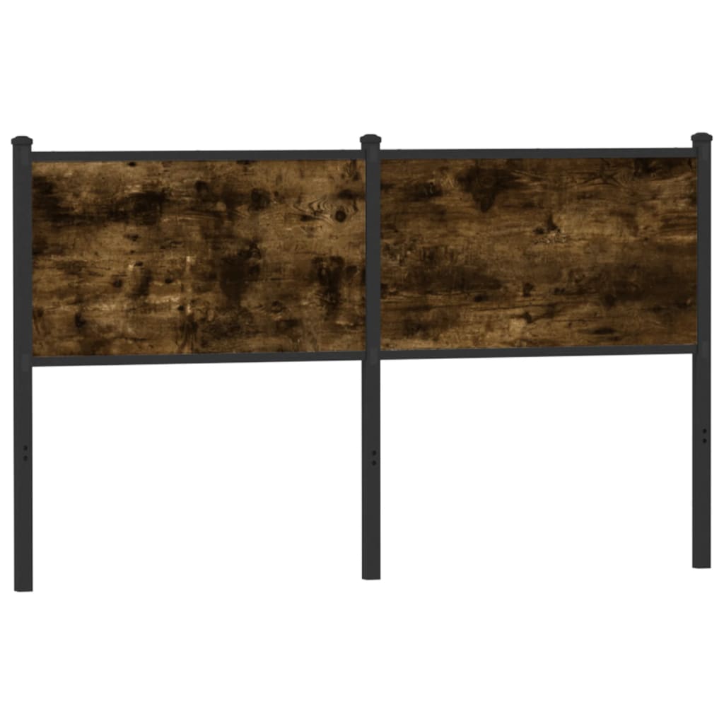 vidaXL Replacement Headboard 75 cm Engineered Wood and Steel Smoked Oak