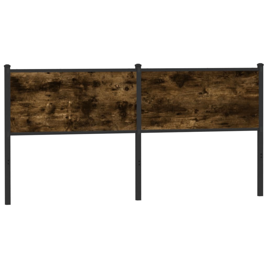 vidaXL Replacement Headboard 75 cm Engineered Wood and Steel Smoked Oak
