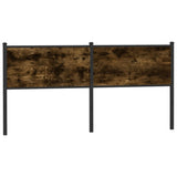 vidaXL Replacement Headboard 75 cm Engineered Wood and Steel Smoked Oak