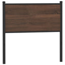 vidaXL Replacement Headboard 75 cm Engineered Wood and Steel Smoked Oak
