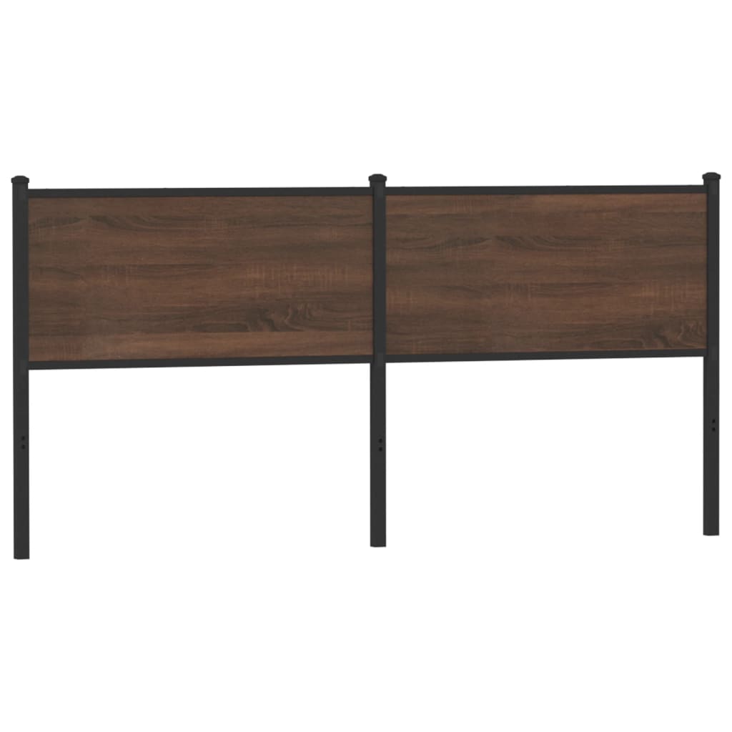 vidaXL Replacement Headboard 75 cm Engineered Wood and Steel Smoked Oak