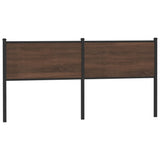 vidaXL Replacement Headboard 75 cm Engineered Wood and Steel Smoked Oak