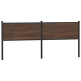 vidaXL Replacement Headboard 75 cm Engineered Wood and Steel Smoked Oak