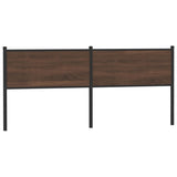 vidaXL Replacement Headboard 75 cm Engineered Wood and Steel Smoked Oak