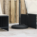 vidaXL Parasol Base with Handles for Ø38 / 48 mm Pole 25 kg Round