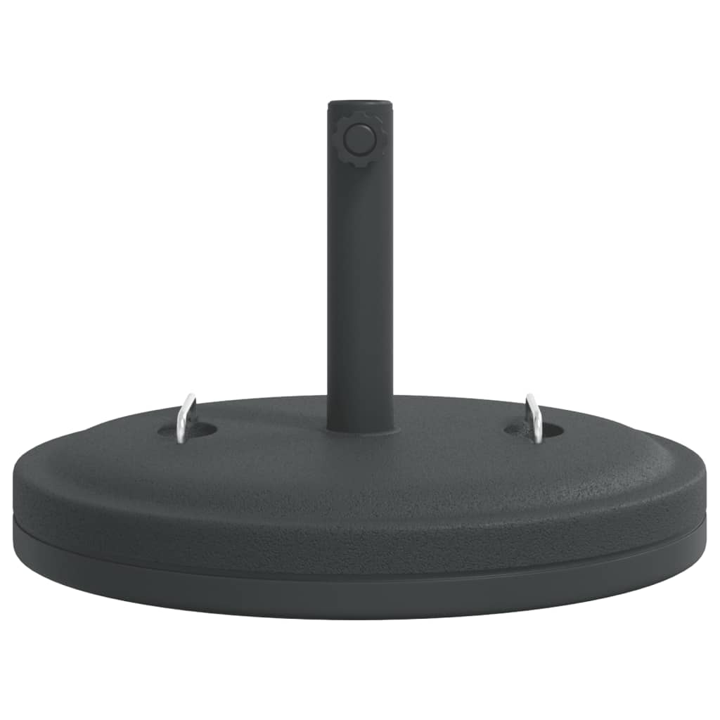 vidaXL Parasol Base with Handles for Ø38 / 48 mm Pole 25 kg Round