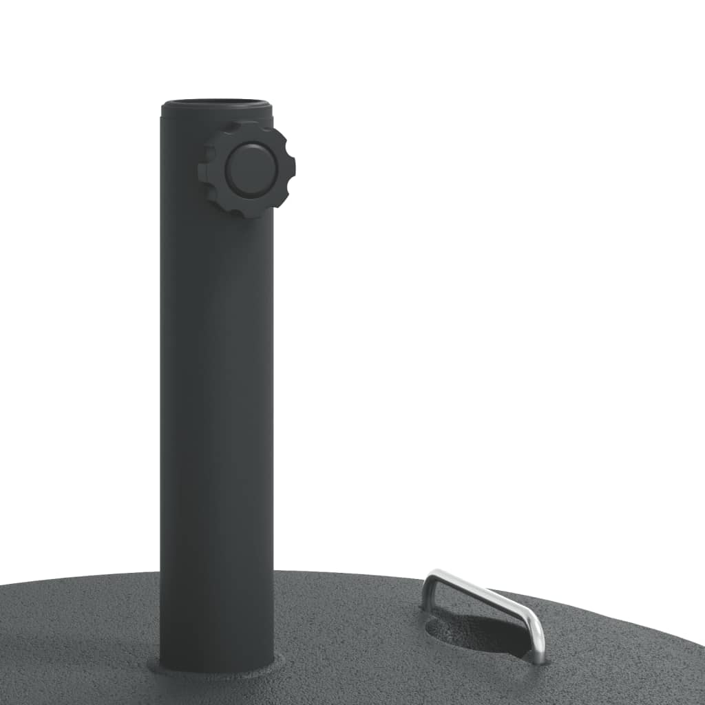 vidaXL Parasol Base with Handles for Ø38 / 48 mm Pole 25 kg Round