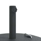 vidaXL Parasol Base with Handles for Ø38 / 48 mm Pole 25 kg Round
