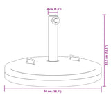 vidaXL Parasol Base with Handles for Ø38 / 48 mm Pole 25 kg Round