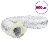 vidaXL Ventilatieslang geïsoleerd Ø15 6 m cm aluminium