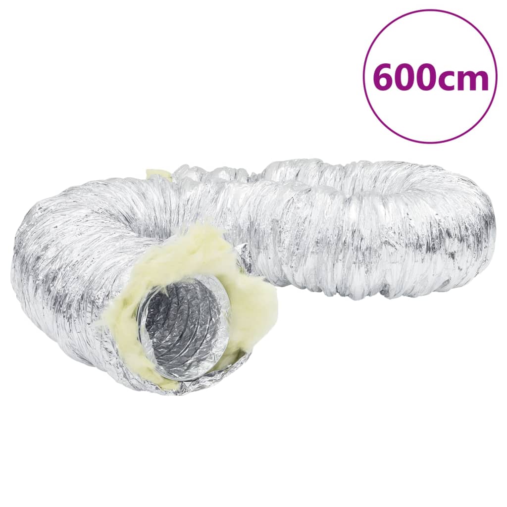 vidaXL Ventilatieslang geïsoleerd Ø15 6 m cm aluminium