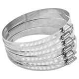 vidaXL Hose clamps 6 pieces 91-110 mm 304 stainless steel