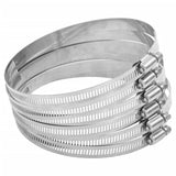 vidaXL Hose clamps 6 pieces 91-110 mm 304 stainless steel