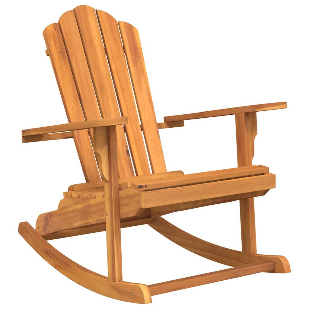 vidaXL Adirondack Rocking Chair Solid Teak Wood