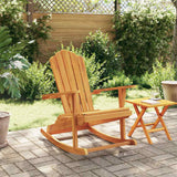 vidaXL Adirondack Rocking Chair Solid Teak Wood