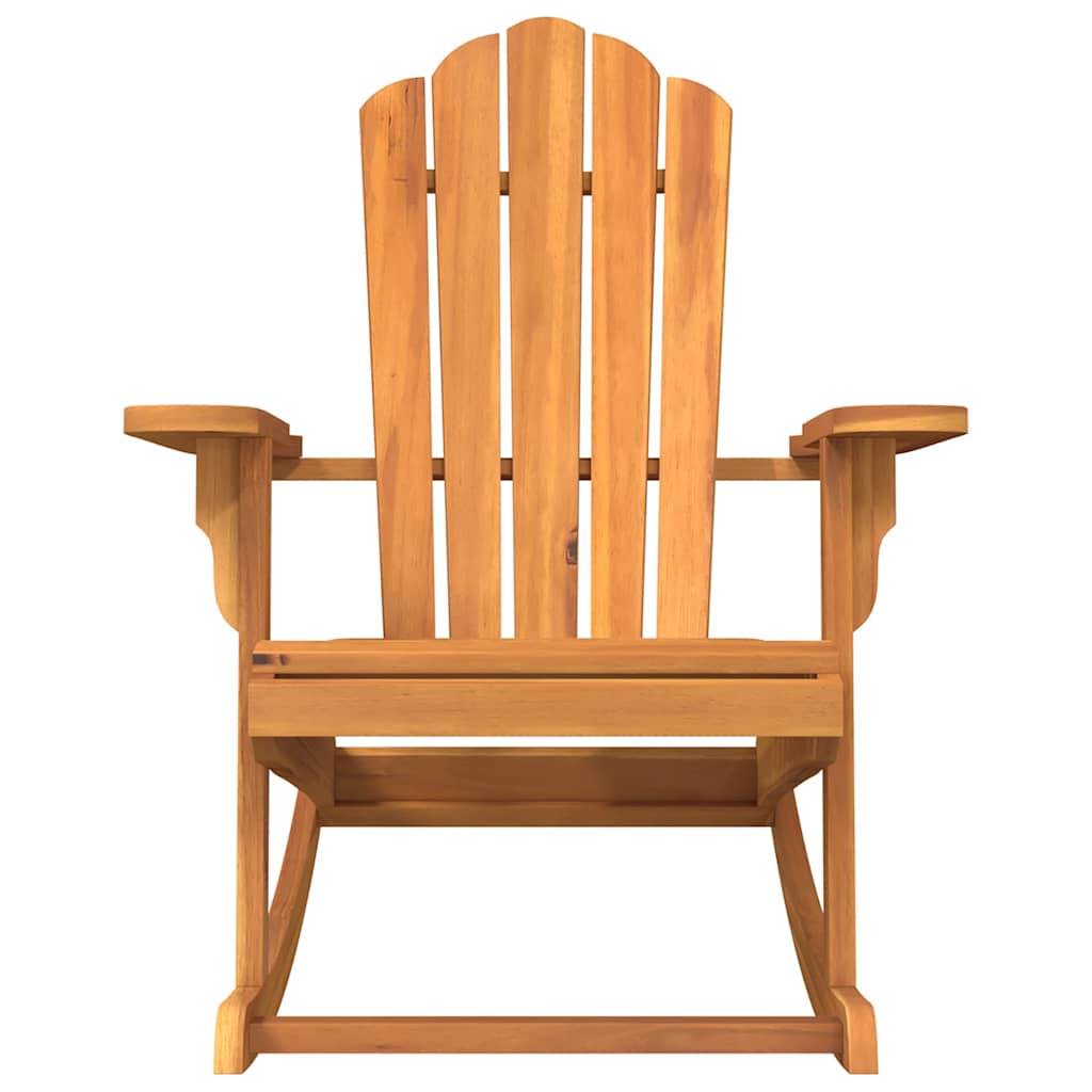 vidaXL Adirondack Rocking Chair Solid Teak Wood