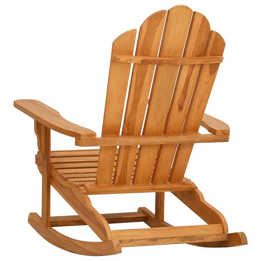 vidaXL Adirondack Rocking Chair Solid Teak Wood