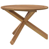 vidaXL Tuintafel Ø109x74 cm massief teakhout