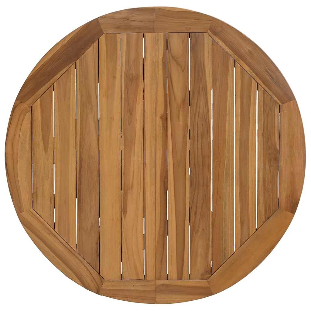 vidaXL Tuintafel Ø109x74 cm massief teakhout