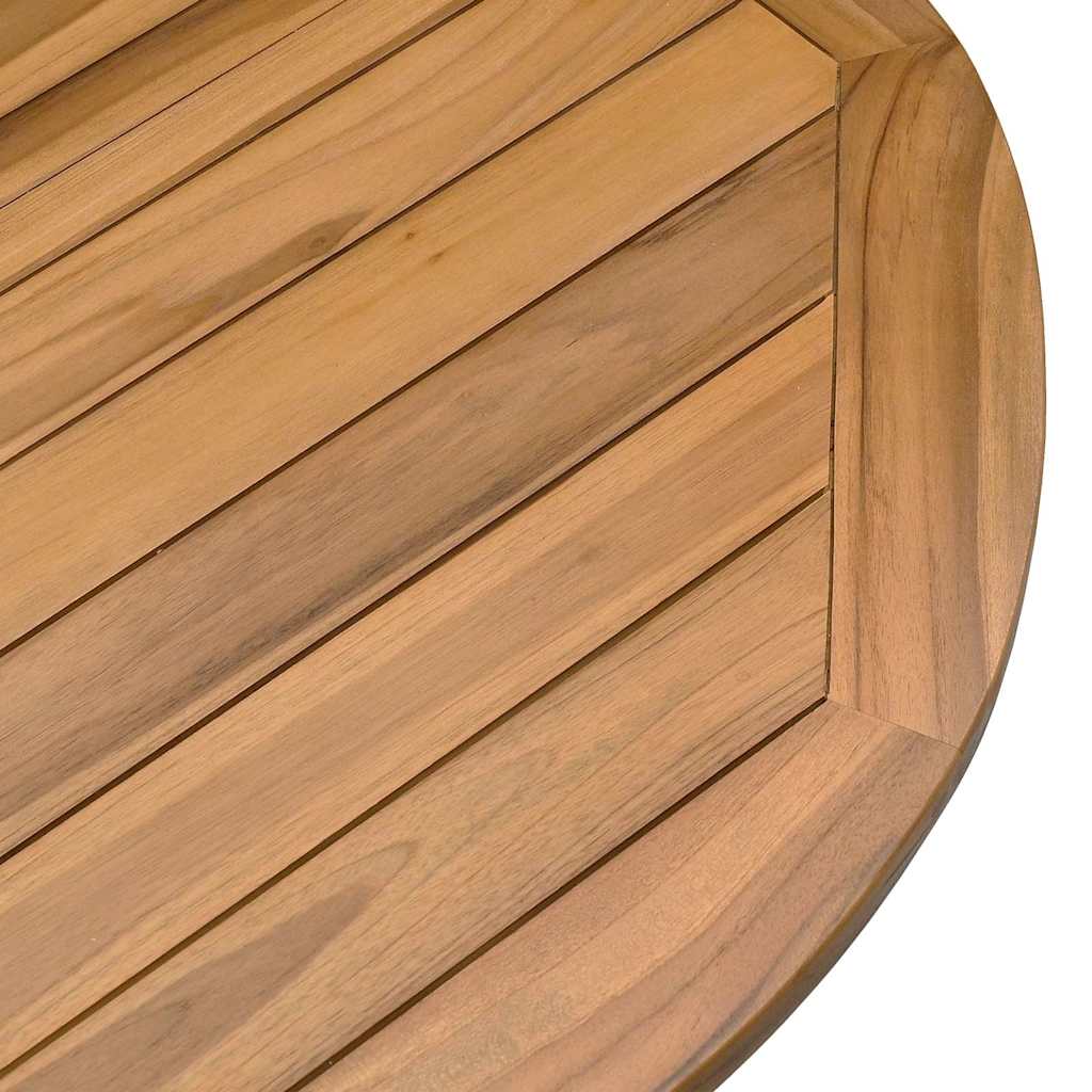 vidaXL Tuintafel Ø109x74 cm massief teakhout