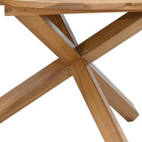 vidaXL Tuintafel Ø109x74 cm massief teakhout