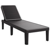 vidaXL Ligbed in 4 standen verstelbaar 155,5x57x28 cm polypropeen
