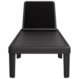 vidaXL Ligbed in 4 standen verstelbaar 155,5x57x28 cm polypropeen