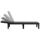 vidaXL Ligbed in 4 standen verstelbaar 155,5x57x28 cm polypropeen