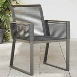 vidaXL Tuinstoelen 2 st poly rattan zwart