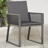 vidaXL Tuinstoelen 2 st poly rattan zwart