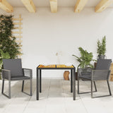 vidaXL Tuinstoelen 2 st poly rattan zwart